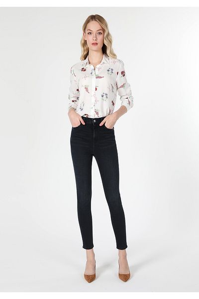 Colin's High Waist Dark Blue Skinny Leg Women's Jeans - Cl 1061417