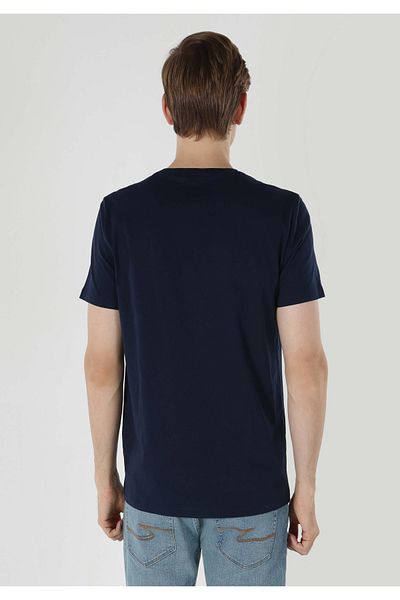 Colin's Navy Blue Regular Fit Crew Neck Men's Short Sleeve T-Shirt