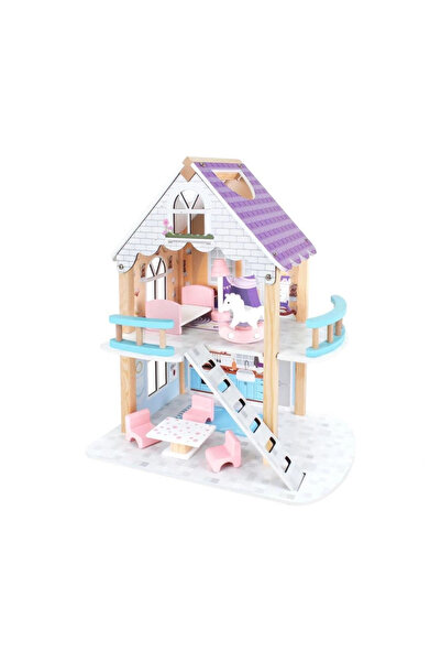 NW NessiWorld نيسي وورلد T2011بيت ألعاب خشبي طابقين-هواية أوكتان