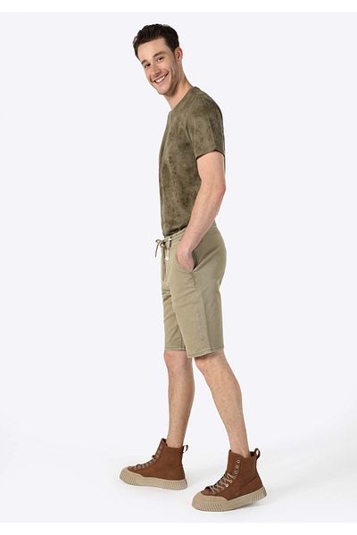 Colin's Fit Mid Waist Men's Light Khaki Jean Shorts