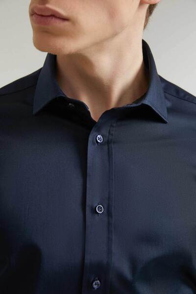 D'S Damat Ds Damat Regular Fit Синя сорочка