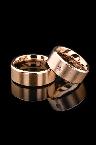 Kaya The Third Love Me Marka 9mm 1. Kalite Mat Rose Renk Kararmaz Kalın Çelik...