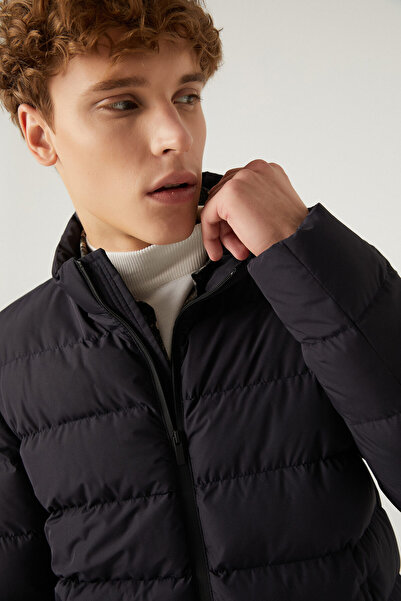 Twn Παλτό Slim Fit Navy Blue