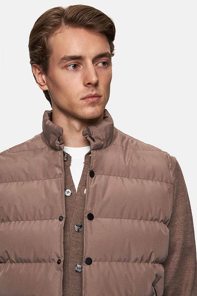 Twn Slim Fit Mink Plain Vest Coat