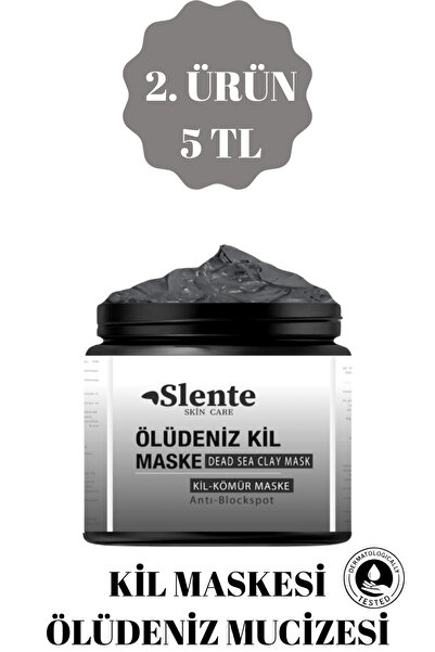 SLENTE Kolajen Ve Siyah Nokta Leke,giderici Collagen Ölüdeniz Kil Maskesi150 gr