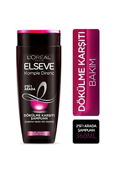 ELSEVE Şampuan 360Ml Komple Direnç 2 Si1 Saç Dök.Karşı