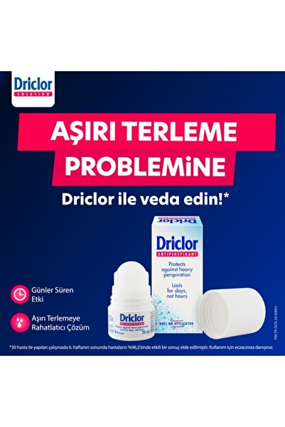 Driclor Terlemeye Karşı Antiperspirant Roll-on 20 ml