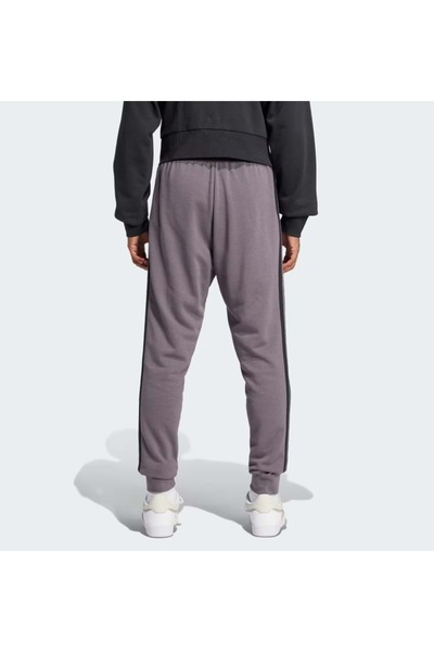 adidas M 3S FT TC PT Temel 3-Çizgili Fransız Havlu Kumaş Jogger Erkek Eşofman Altı GRİ