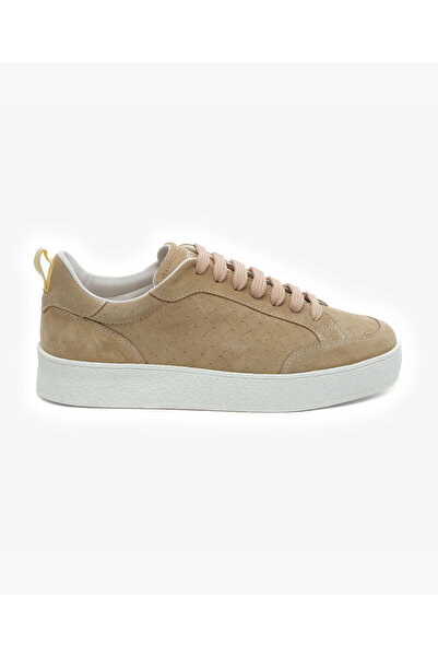 Greyder Kadın Bej Hakiki Deri Sneaker Ayakkabı 5Y2SA34441