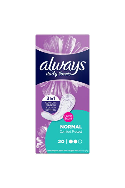 Always Daily Liners Comfort Protect With Fresh Scent Normal 20pcs