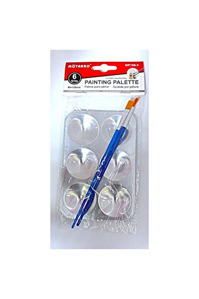 MOTARRO لوحة ألوان بلاستيكية متينة بفتحة للإبهام، مثالية للرسم بالألوان المائ...