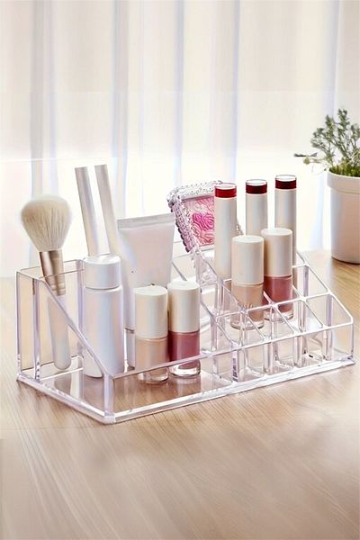Bayev Glip Multi-Purpose 16 Compartment Makeup Organizer - Cosmetic Brush Makeup Material Organizer Organizer