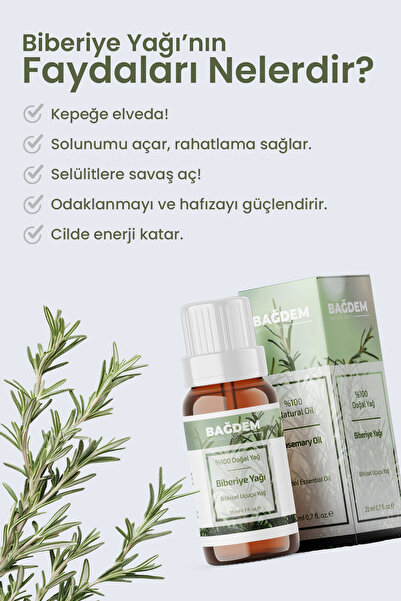 BAĞDEM UÇUCU BİBERİYE YAĞI 20 ML