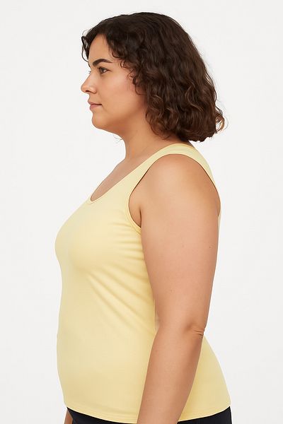 HNX Skin Cotton Large Size Thick Strap Women's Undershirt