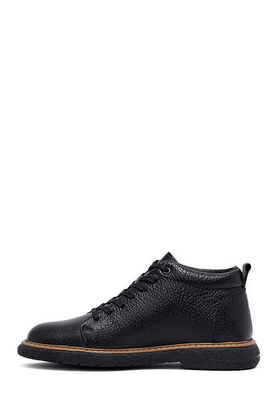 Derimod Men's Black Lace-Up Leather Casual Boots 25Wfd6611Ft