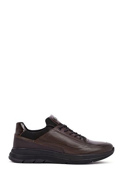 Derimod Men's Brown Lace-Up Leather Casual Sneaker 25Wfd650014