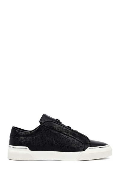 Derimod Men's Black Lace-Up Leather Sneaker 25Wfd6211Ft