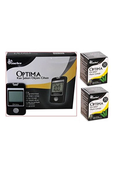 Optima Kan Sekeri Ölçüm Cihazı + 2 Kutu Strip 100 Adet