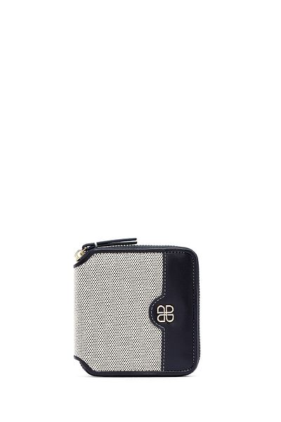 Derimod Women's Navy Blue Patterned Wallet 000A2D551714