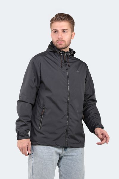 Slazenger Ofans Men's Coat & Coat Black ST21JE060 Raincoat Windproof