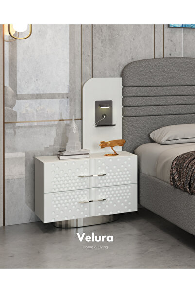 Velura Home & Living Yıldız Yatak Odası Takımı (Dolap + Şifonyer + Komodin + Karyola)