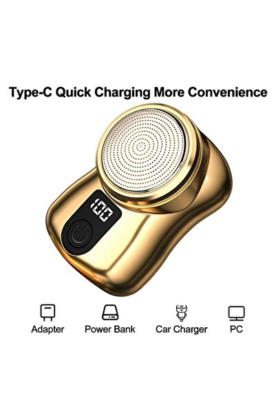 Generic Mini Portable Electric Shaver USB Rechargeable Beard Razor for Men Home Office Travel Fathers Gift