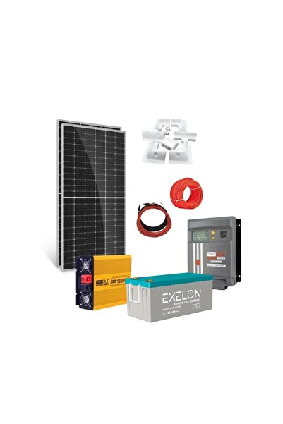 Genel Markalar Karavan Solar Enerji Paketi 1000W Şarjlı İnverter 2x205W Güneş...