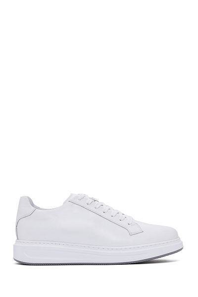 Derimod Men's White Lace-Up Leather Sneaker 25Wfd610018