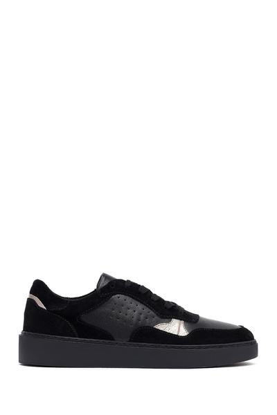 Derimod Women's Black Lace-Up Leather Sneaker 25Afd420214