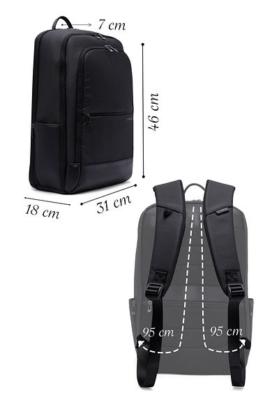 Derimod D-Pack Men's Black Backpack 25Sbd30206F