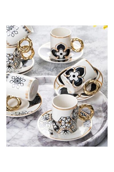 ACAR SHP5189 Elixir Porselen Kahve Fincan Takımı 6 Lı