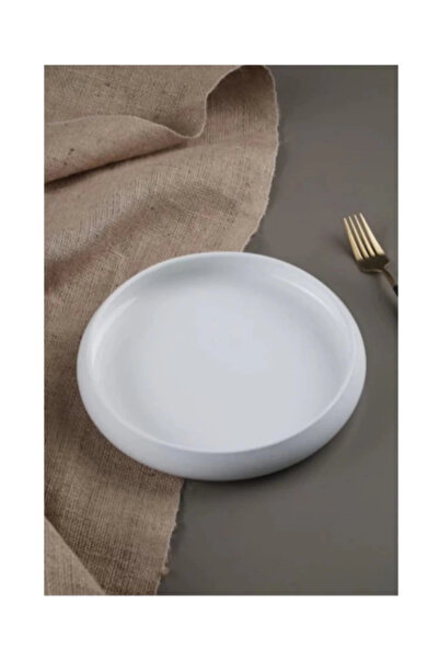 ACAR Sct21.0225 Bianco Porcelain Plate 13cm 6 Pieces