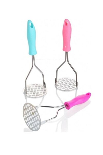 Balsa Grup Colorful Metal Potato Masher Steel Potato Masher 1 Piece Steel