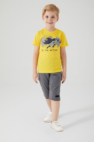 Batman L1552-3 Παιδικό σκούρο κίτρινο σετ επάνω και κάτω