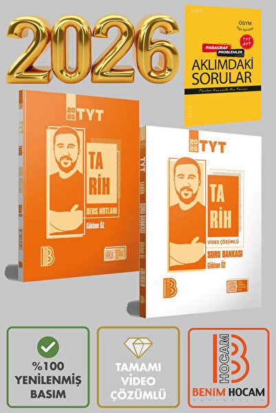 Benim Hocam Yayınları Gökhan Öz TYT Tarih Ders Notları & Soru Bankası Tamamı ...