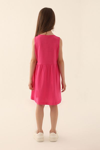Frozen D4867-3 Children's Fuchsia Dress
