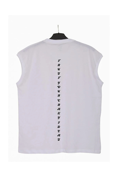 haha Tricou cu mânecă scurtă pentru bărbați, cu imprimeu Trust Your Crazy Ideas
