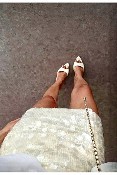 THE OB DESİGN STUDIO Pullu payetli mini etek