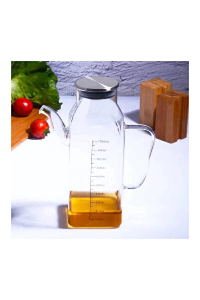 Kosova CAM1253 زجاجة زيت من زجاج البوروسيليكات 1 لتر