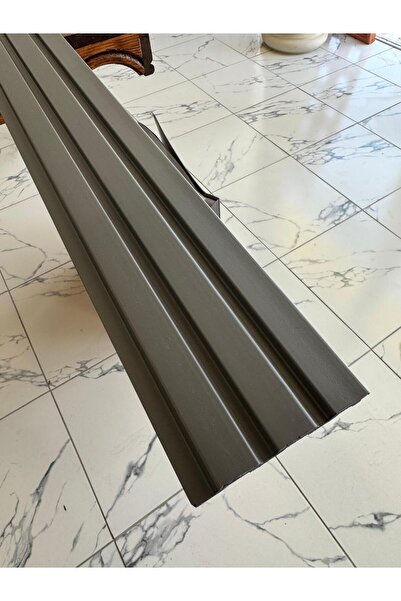 dekor marketim Pvc Polimer Full Antrasit Duvar Lambiri Ofis Tv Arkası Koridor...