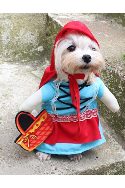 PETITE زي تنكري للفتيات ذو الطباعة الحمراء