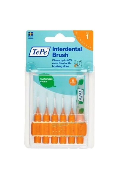 TePe Interdental Brush Arayüz Fırçası Turuncu 0.45 Mm 6 Lı