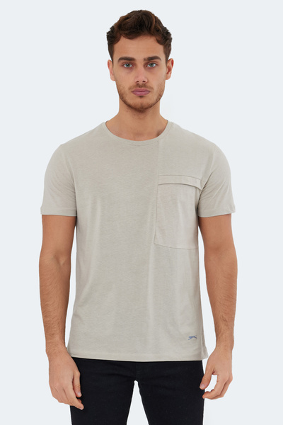 Slazenger Ανδρικό μπλουζάκι KAURI από πέτρα σε γκρι χρώμα