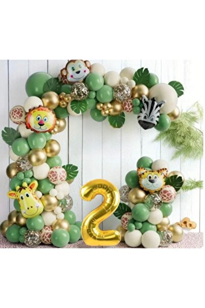 SİNDA Lüx Safari Doğum Günü Konsepti - Yaş Günü Doğum Günü Kutlama Partisi Seti