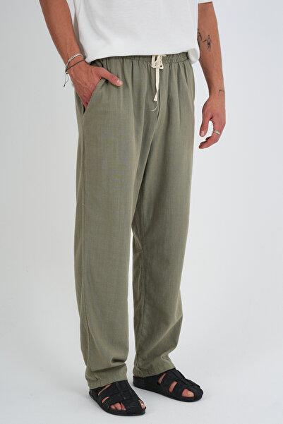 Redline Comforted Men's Linen Look Casual Pants Wide Leg New Season