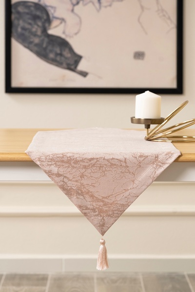 TOSHE 35cm X 150cm Powder Runner, Decorative Runner, Patterned Runner