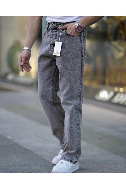 Z1MAN Gri Yıkama Baggy Pantolon