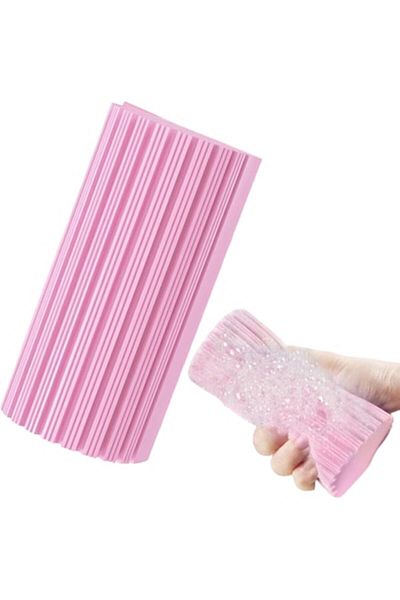 BEKZ Magic Cleaning Sponge, Multifunctional, Superior Absorption, Anti-Allergic, Pink