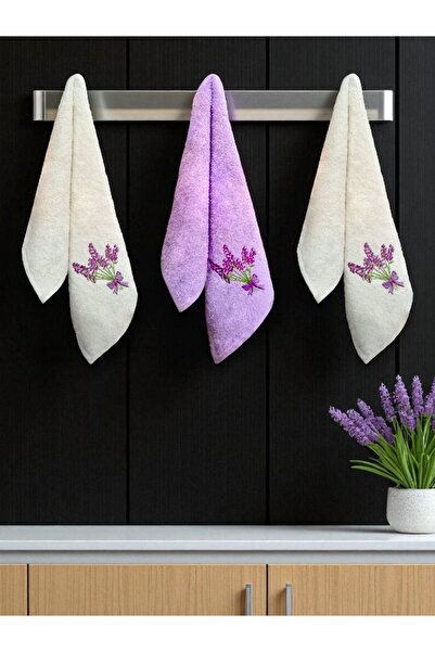 asev tekstil منشفة مطبخ 30x50 سم 3 قطع |   منشفة اليد |   مجموعة مناشف الوجه