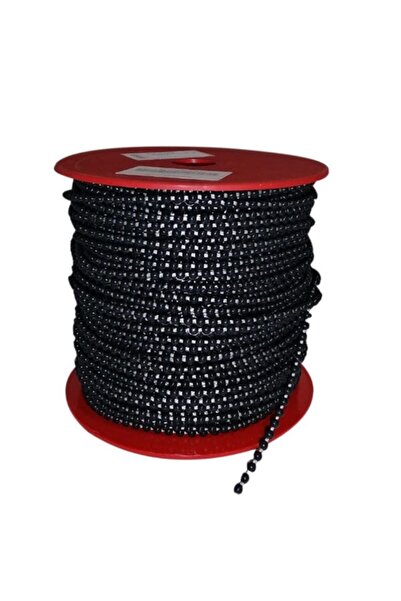 Genel Markalar Cam Balkon Plastik Boncuklu Ip Zincirleri Boncuk Çapı 4.5Mm 10 Metre Garantisiz Sağ Kapı İp TR